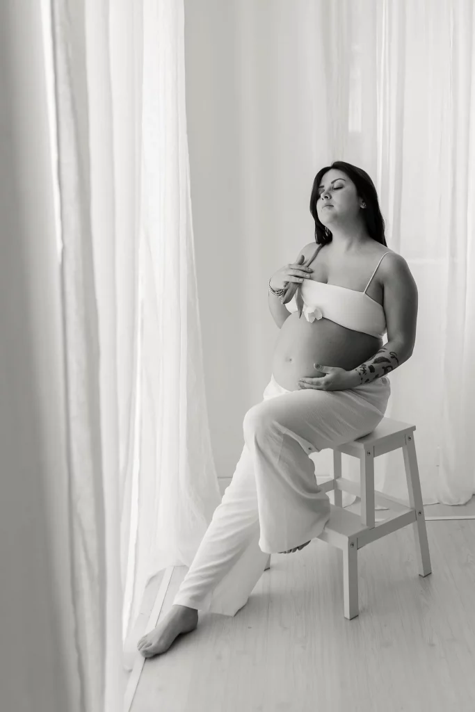 Foto con il pancione tulipani Calabria