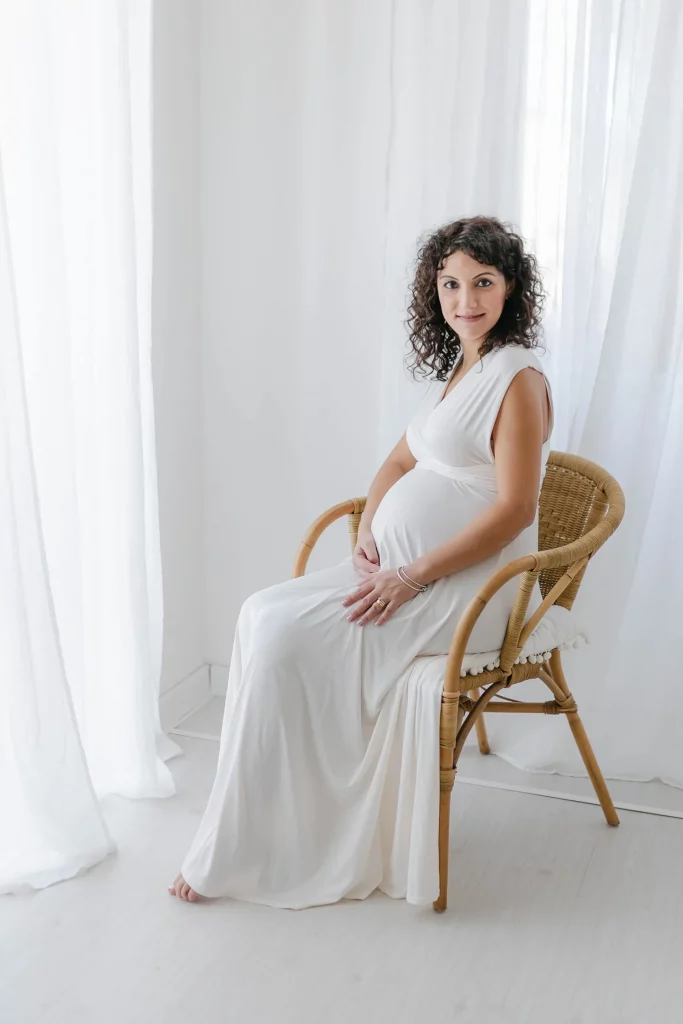 Foto maternity secondogenito con la famiglia