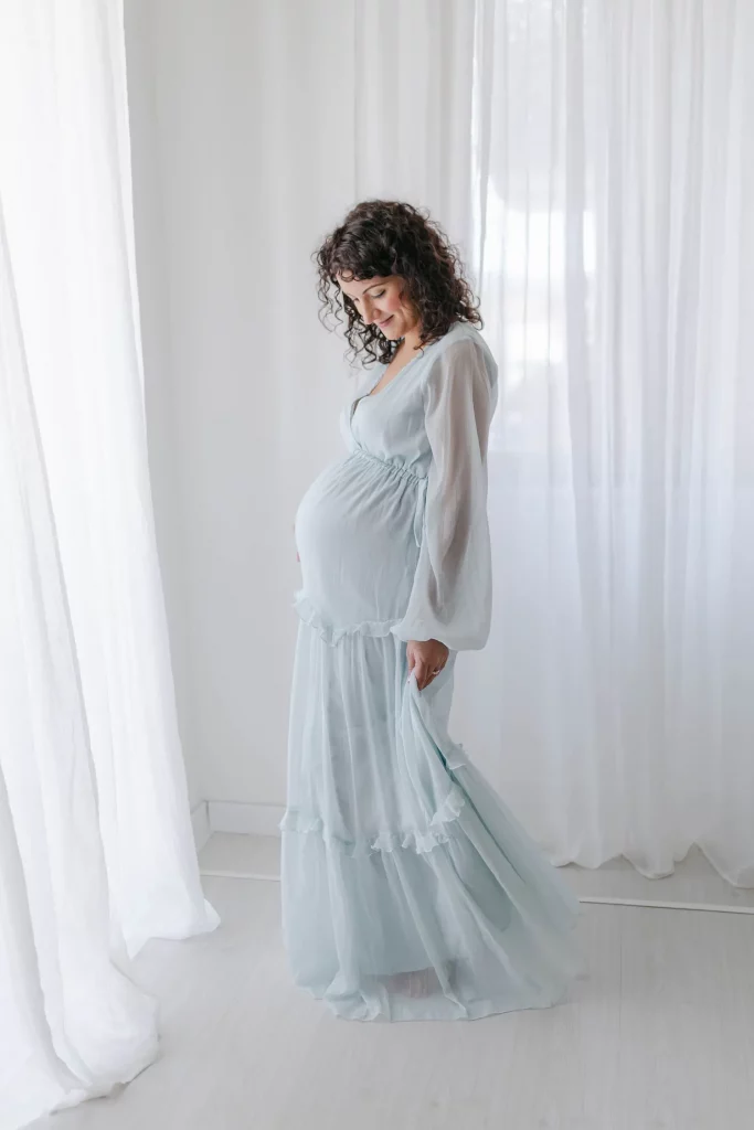 Foto maternity secondogenito con la famiglia
