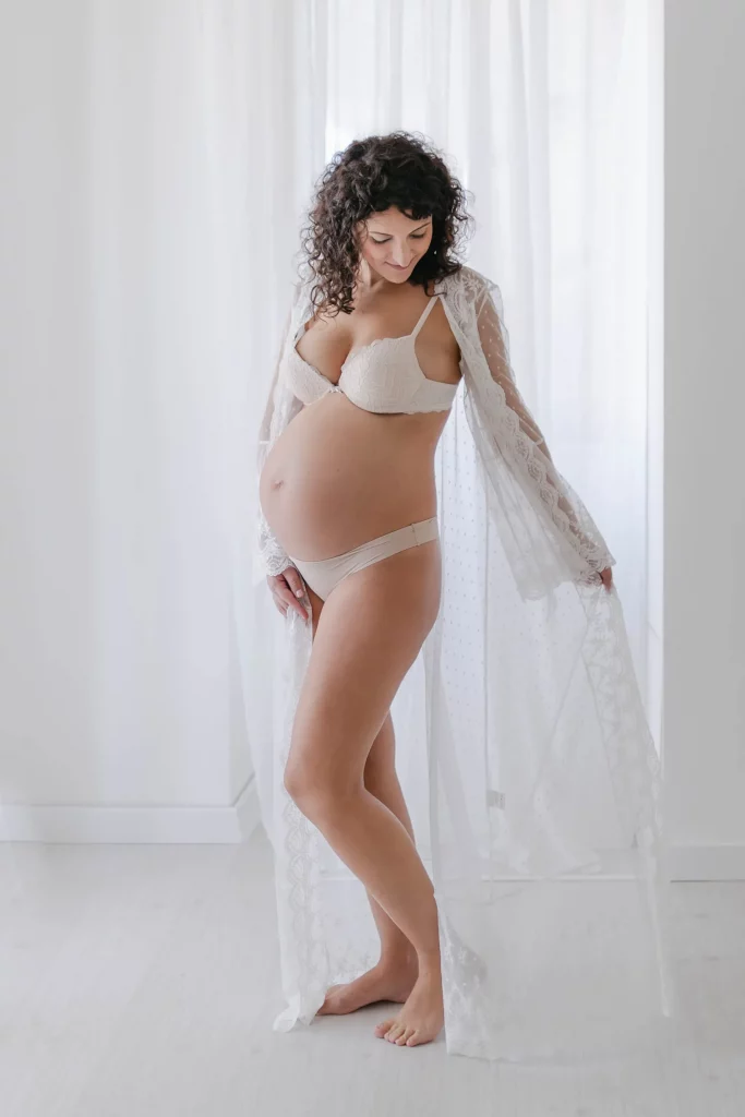 Foto maternity secondogenito con la famiglia