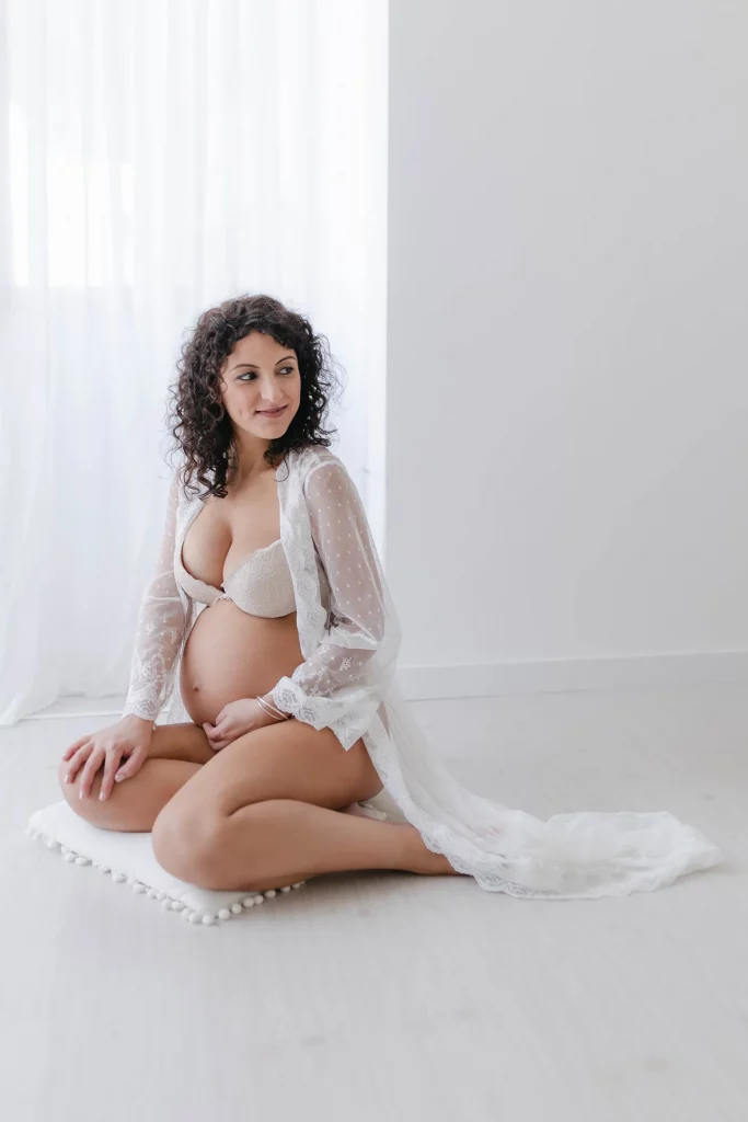 Foto maternity secondogenito con la famiglia