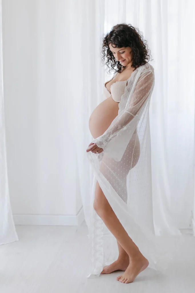 Foto maternity secondogenito con la famiglia