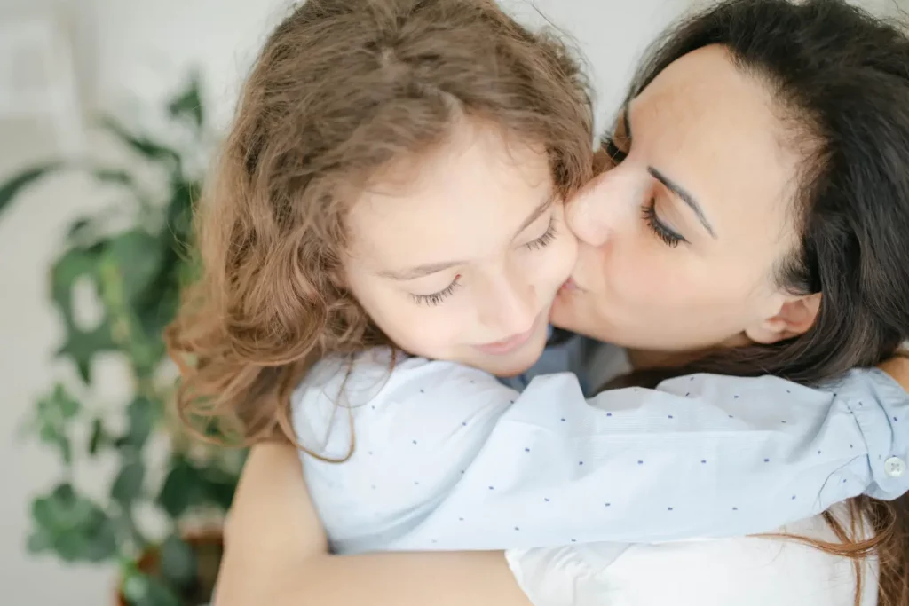 Foto madre figlio boho naturale
