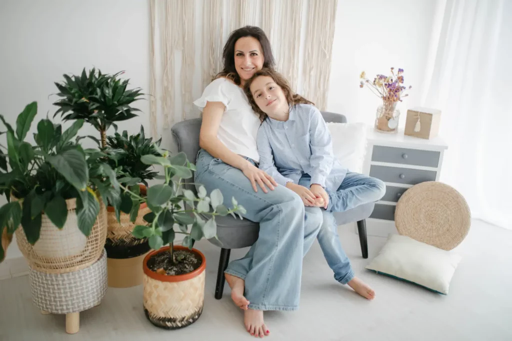 Mamma bimbo fotografia Calabria set naturale