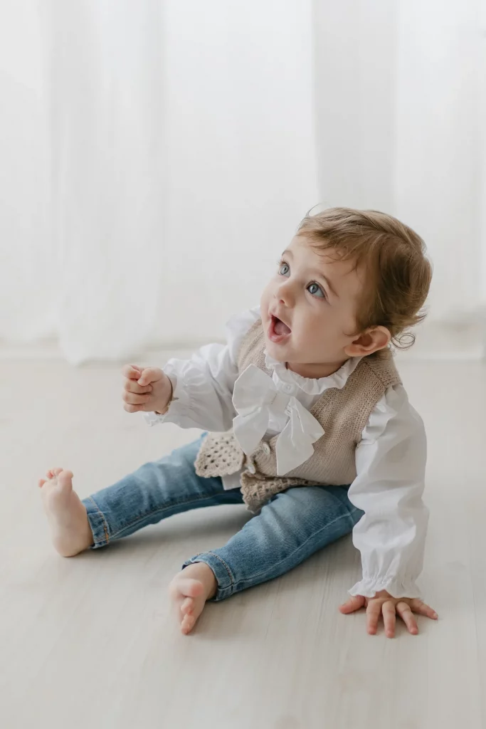 Fotografia di famiglia con neonato